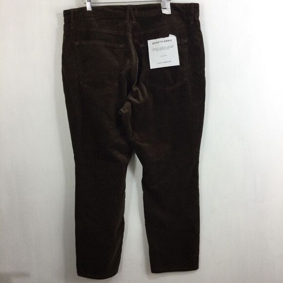 Good American Womens Corduroy Skinny High Rise Jeans Mocha Brown Size 16 NWT - Picture 6 of 11